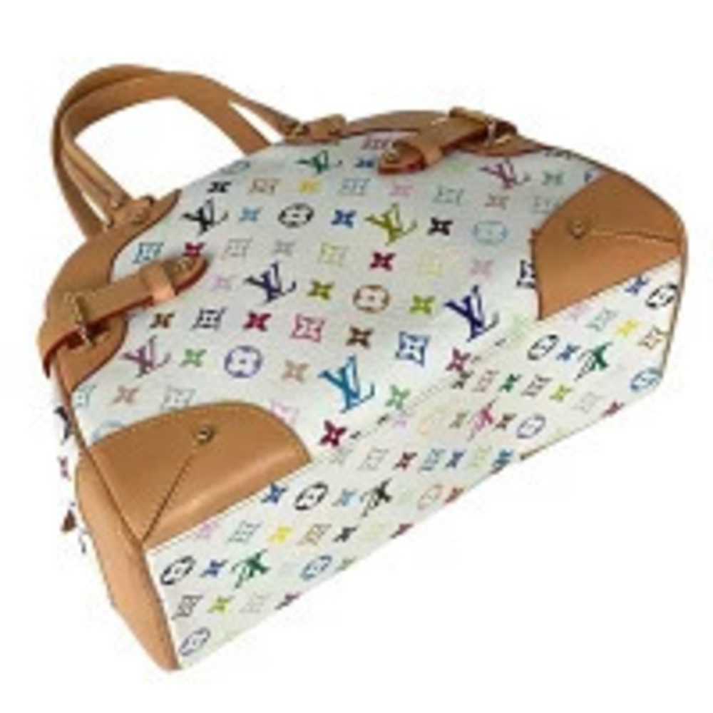 Louis Vuitton White Claudia Handbag Monogram Blanc Multicolor